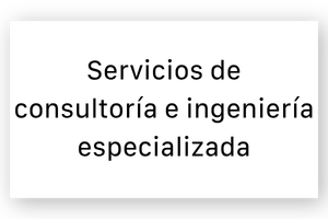 Servicios de consultoría e ingeniería especializada 